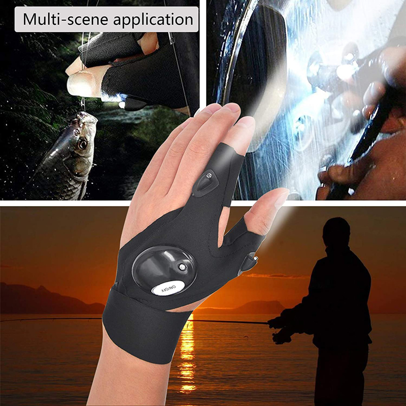 Sarung tangan LED senter tanpa - Spearfishing Glove ulasan dan harga