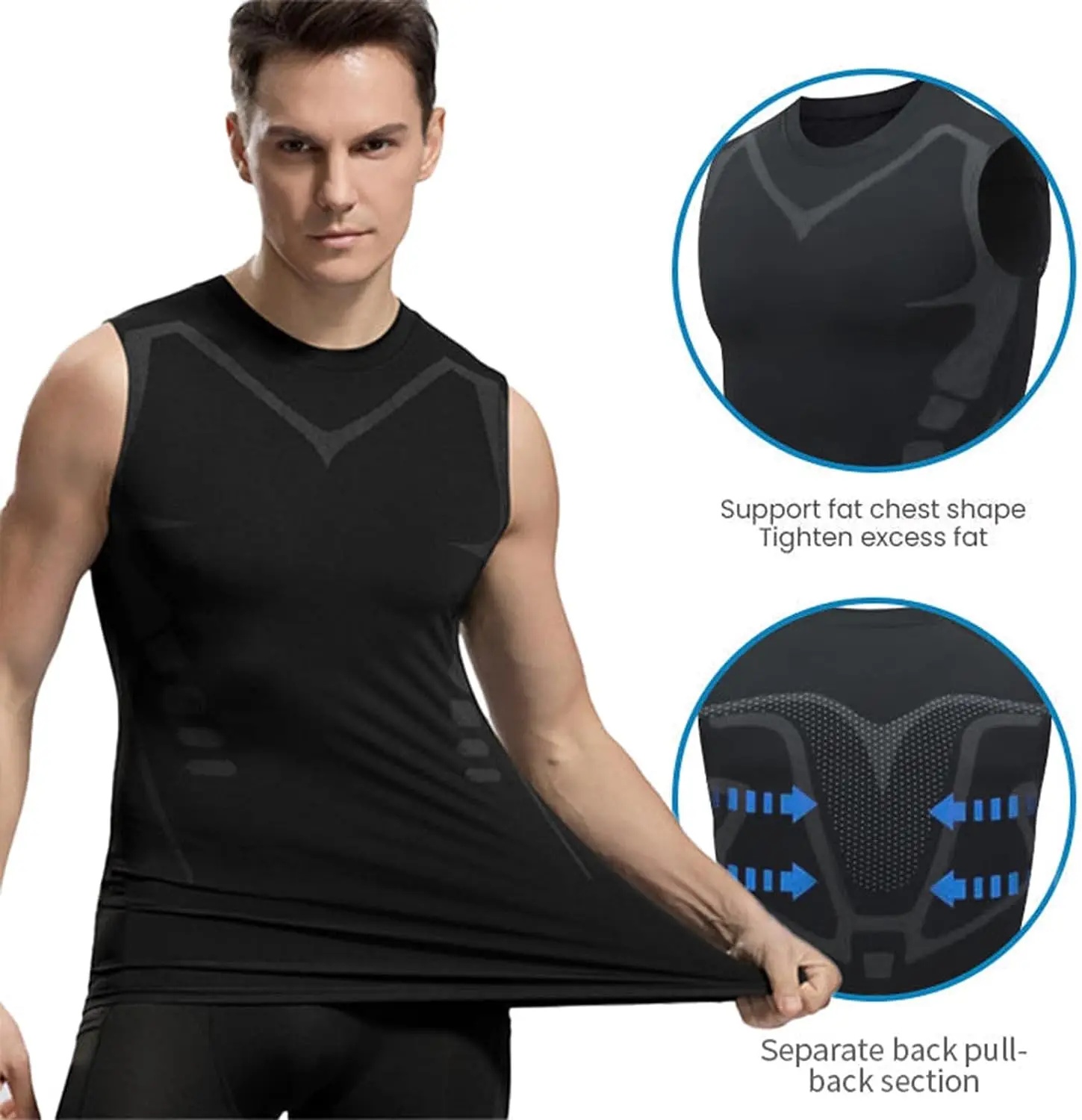 Tank Top Kompresi Pria Baru, K - Aquatic Gym ulasan dan harga